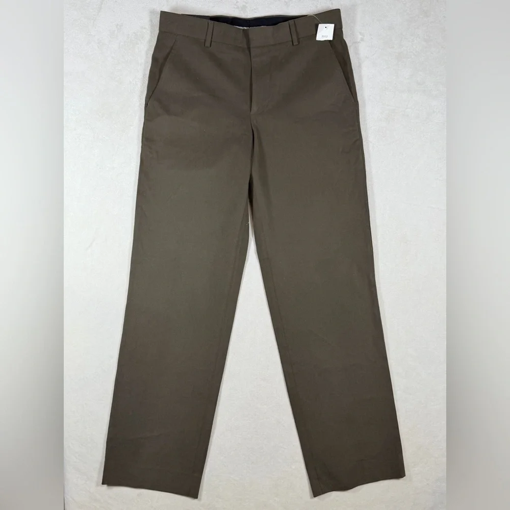 NWT Banana Republic 30W 32L Modern Fit Herringbone Cotton Khaki Chinos